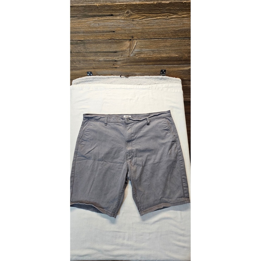 Signature by Levi Strauss Mens Gray Gold Label Chino Shorts Size 46 A1154-0005